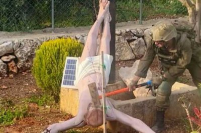 В Ливане израильский солдат разрушил статую Иисуса Христа