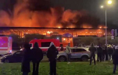 В результате пожара на рынке в Санкт-Петербурге один человек скончался