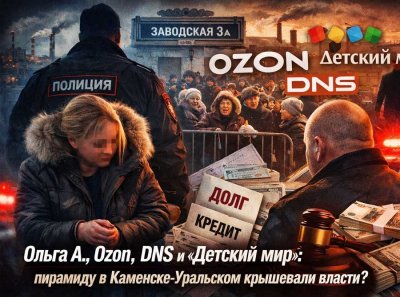Ольга А., Ozon, DNS и &laquo;Детский мир&raquo;: как в Каменске-Уральском выстроили пирамиду на миллионы под носом у полиции
