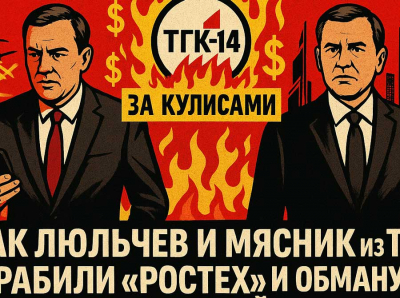 ТГК-14 под прицелом: Люльчев и Мясник обанкротили предприятия Ростеха и пытались сбежать