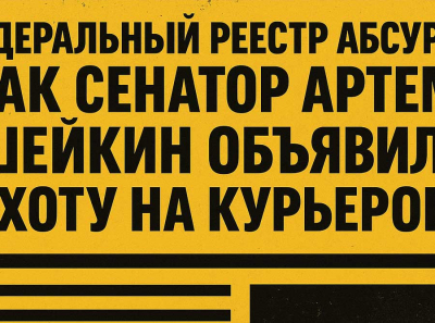 Документы вместо дорог: Артем Шейкин и смертельная инициатива против Яндекс Еды и Delivery Club